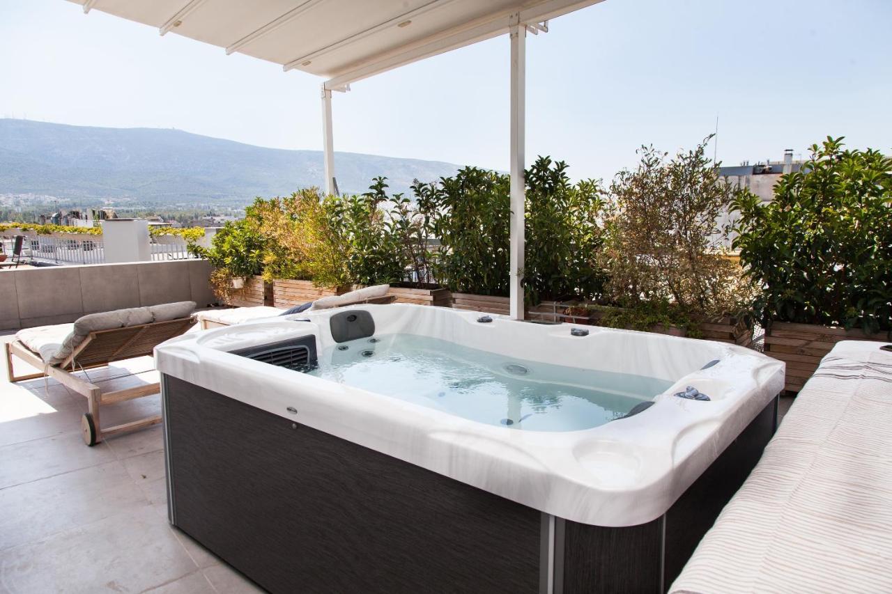 Gorgeous Penthouse With Private Jacuzzi And Amazing View! Athens Exterior photo